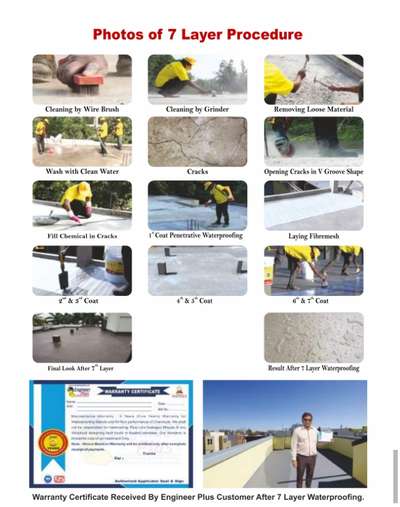 7 layer waterproofing work.