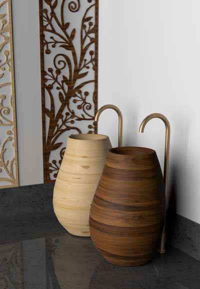 Eligna introducing eye catching designs of wooden wash basin # # #