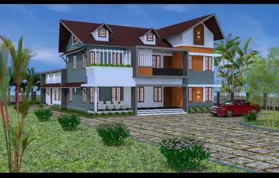 #dreambuilders 3d elevation @sooranad