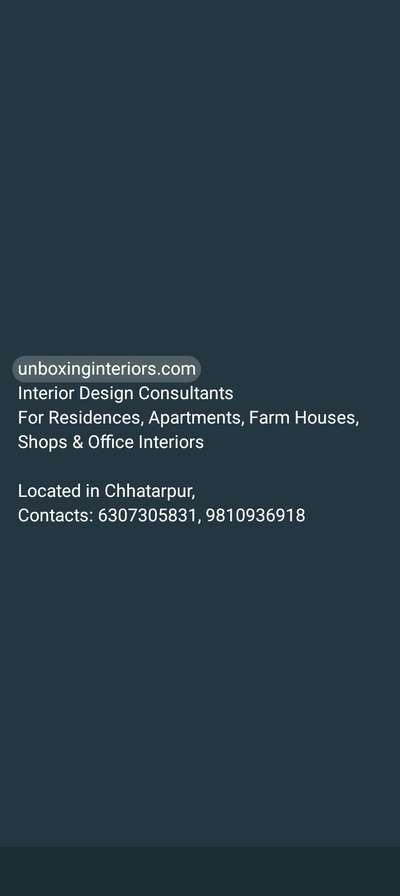 #unboxinginteriors