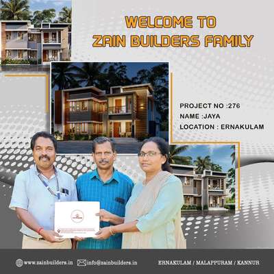 WELCOME TO ZAIN BUILDERS FAMILY😍🥰
Project no :276
Name    :Jaya
Location : Ernakulam

#housedesigns🏡🏡 #HouseDesigns #ContemporaryHouse #HomeDecor #homesweethome🏡💕 #standard