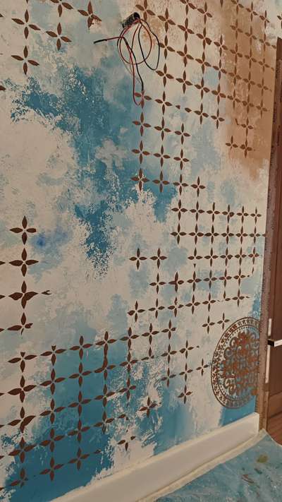 waldecor texture painting 
#stencilart #WallDecors #wallart #WallPainting #WallDesigns #LivingRoomDecoration #TexturePainting #roomdecor #HomeDecor #homeinteriordesign #homedecoration #artechdesign #art  #wallartwork