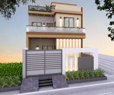 23x45 
corner plot Duplex designing work

at Laxminath Residency Bareli mp 
 #ElevationHome #SmallHouse #frontgate #frontElevation #3D_ELEVATION #High_quality_Elevation #sky_high_architecture #houseplanfiles