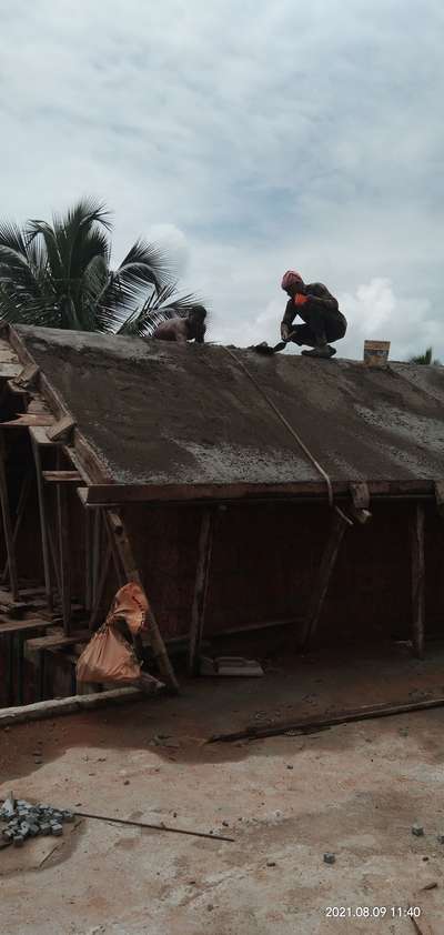 Construction Site @ Payyoli, 1st Floor 1/3 Roof Concrete