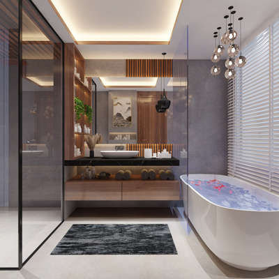 Luxury washroom 3D  #washroomdesign #InteriorDesigner #interiordesign  #luxurydesign #3Ddesigner #3d