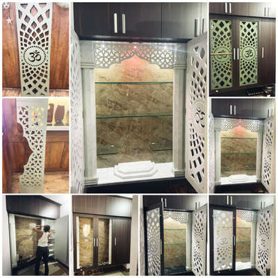 Successfully delivered Puja Room makeover 
#Architectural&Interior #lowbudgetdesign #pujaroom #pujacabinet