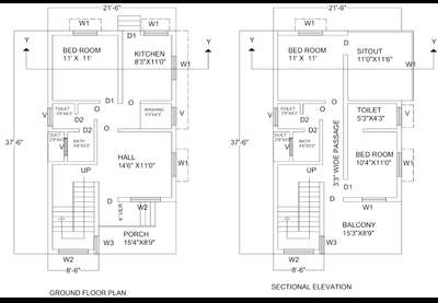 2 storey Building #FloorPlans  #2DPlans  #autocaddrawing