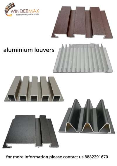 Hello dear sir /mam 

We are informing you our company started all types of aluminium louvers and profiles for Exterior and interior use 

Any requirement or query now or in future please contact us  

Note ;.   
30 design available in louvers
50 colours available in coating
20+ gate profile available

For more details or samples required please contact us 

Regards
Winder max India 
9810980278 #ElevationHome  #aluminiumlouvers  #HouseDesigns  #exteriors