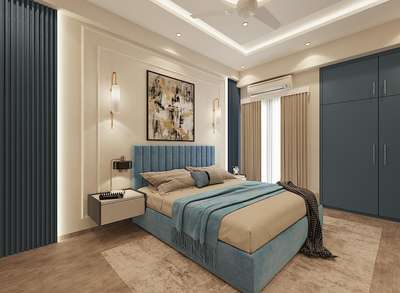 3d view of bedroom
# #BedroomDecor #InteriorDesigner #viralpost #render3d3d #3DPlans #render_community #Residencedesign #lightingdesign #PVCFalseCeiling #MasterBedroom