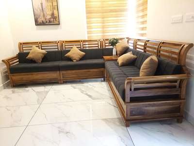 #orkid sofa teak wood 
5sest corner  
all kerala delivery free 
9539300523