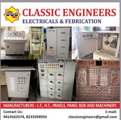 Electric panels manufacturing supply and installation 180 per kg