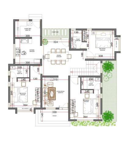 Residential plan#3bhkplan #1350sqft  #south facing#single story plan#