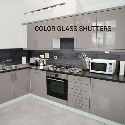 Color Glass Shutters done in Kollam. 
(cannot be viewed at site) 
 #Color Glass  #Kitchen Shutters