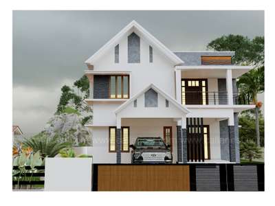 #tropicalhouse #kerlahouse #exteriordesigns #HouseDesigns #ContemporaryHouse #budgethomes #InteriorDesigner #exterior3D #kerlatreditional #kerala_architecture #KeralaStyleHouse