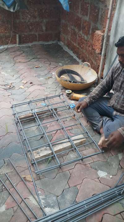 Drainage pre cast Slab steel work