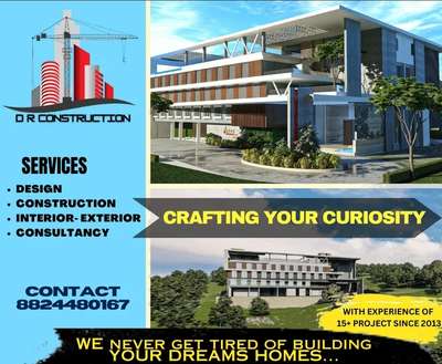 SERVICES:
DESIGN, CONSTRUCTION, INTERIOR- EXTERIOR & CONSULTANCY
WE HAVE EXPERIENCE OF MORE THAN 15 PROJECTS SINCE WE STARTED. WE HAVE A HUGE NUMBER OF MANPOWER TO FULLFILL INDUSTRY REQUIREMENTS. # #