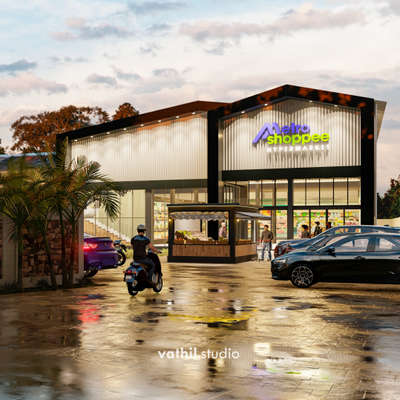 proposed design for a Hypermarket @ kuthuparamba , kannur.
📍 vathil.studio ©️ 
 #architecturedesigns #commercialdesign #architecturekerala  #3ddesignstudio