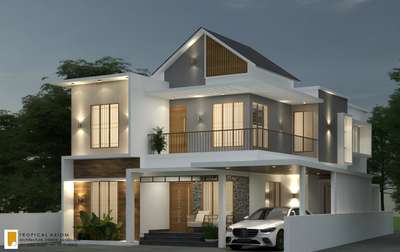 Elevation Design  Tropical Axiom  #architecturedesigns #ElevationHome #ElevationDesign #3d