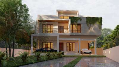 3100sqft 4ബെഡ്‌റൂം house at trivandrum