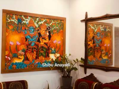 Mural painting #painting#keralamurals#Mural#krishna