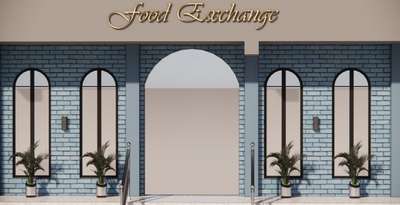 Exterior design for restaurant.... food exchange. #ElevationHome #exteriordesigns #exteriorvideo #exterior3D