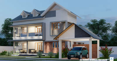 Residence Design @palakkad
Area 2600 sqft
#4Bhk