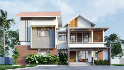 House Details

Ground floor & First floor ( Total Area ) - 2764 square feet.
Bedroom - 4, Bathroom - 4.
facilities;
Sitout , Living, stair area, Dining,  Modular Kitchen, courtyard, Upper Living & study area, Balconies ......etc.
Client : jemsheer 
Location : kalpetta, wayanad
Engineer : Sreejith