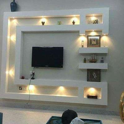 wall led design gypsum bored #