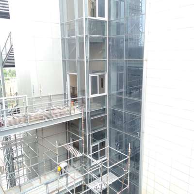 #Recently completed acp cladding and glazing project at Greater Noida