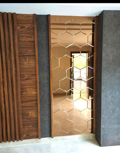 wall mirror panelling #WALL_PANELLING #WallDecors #GlassMirror #mirrorwall #mirrorwork