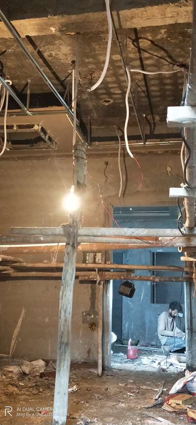 *Electrical for ceiling wiring work complete*
use ling ke rate hai yah fore sealing ki wiring interial alag se hoga uske rate