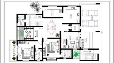 #3BHKHouse #homeplanner #plan #2200Sqft