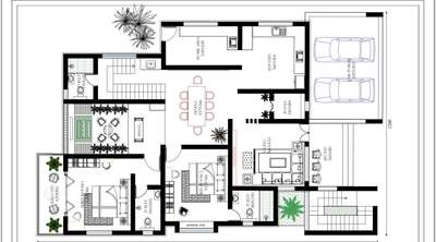 #3BHKHouse #homeplanner #plan #2200Sqft