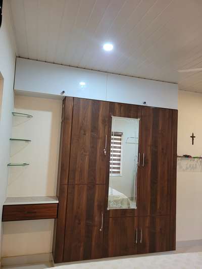 #aluminiumwardrobe #PVCFalseCeiling  #mirrorunit #loft  #GlassDoors  #glasswork