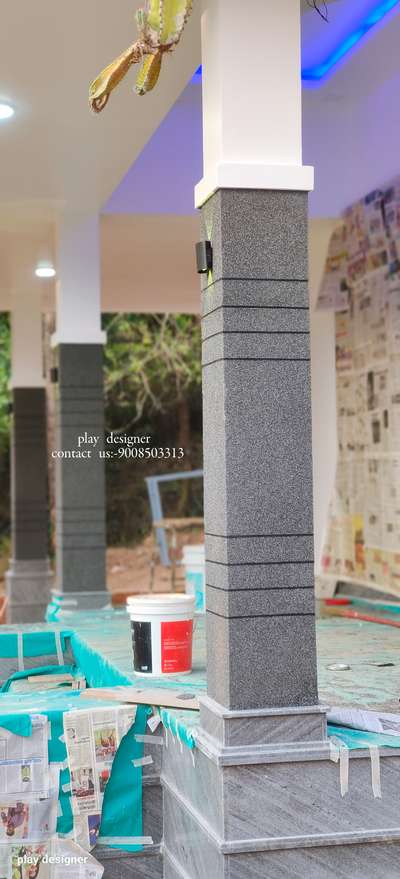 pillar texture painting designe 
#kannur #valiyanur #pillar