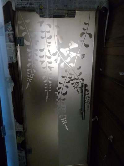 design glass work door slider