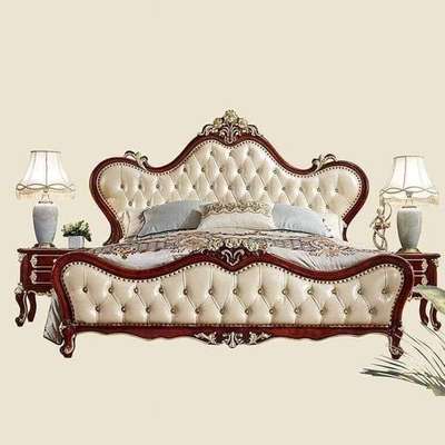 sagwan wooden carving double bed