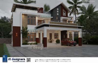 Modern contemporary 🏠
. 
. 
. 
. 
. 

#ElevationDesign #modernarchitect #architecturedesigns #ContemporaryHouse #keralaarchitectures #keralahomeconcepts #3dvisualisation #elevationideas #kannurarchitects