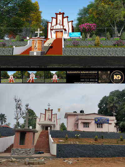 3D to reality
#3D #3Dart #3Ddesign #3danimation #3drendering #3Dbuilding #3Dhome #3dsmax  #vray #exteriordesign #3dexterior 
#3dvisualization #3Ddesigner 
#elevation #instahome #architecture #keralahouse #keralahome #keralahousedesign  #church #church3d  #housedesigns
#nicetydesigns  #lumion #exterior_Work #ExteriorDesign