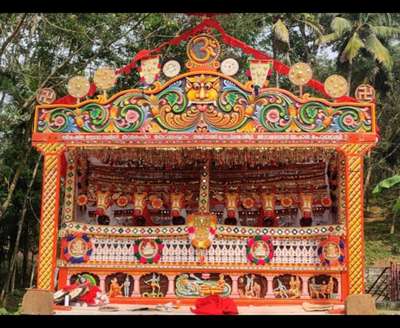 Wood Carving work for a Temple@Kollam #woodwork&  #wood  #woodworking