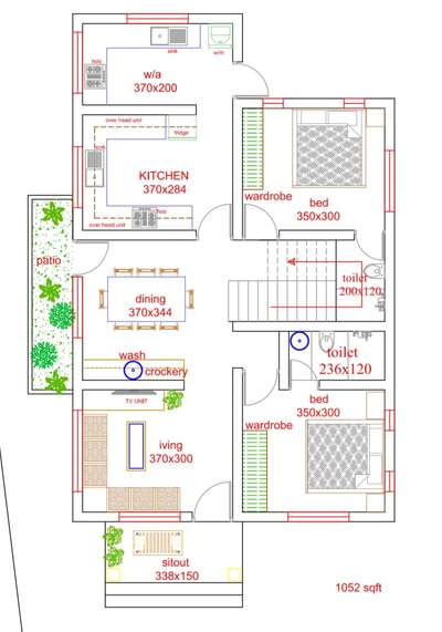 floor plan 1052sqft
plz contact 8547723578