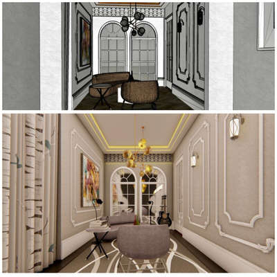 Modern cum Vintage Living Room Design #InteriorDesigner #Architectural&Interior #3Dinterior #LivingroomDesigns #LivingRoomSofa