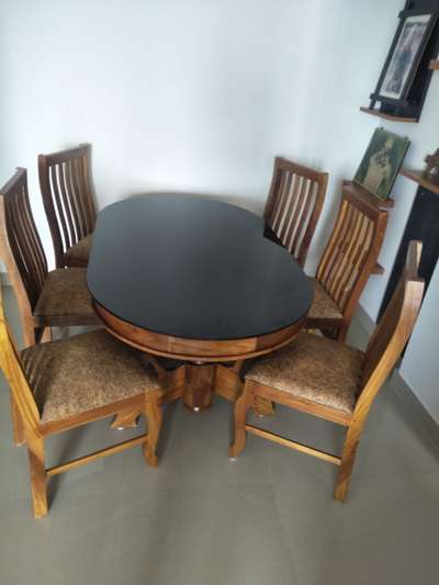 Solid Wood Dining Table and Chairs # Silent Valley Interiors # 9446444810#