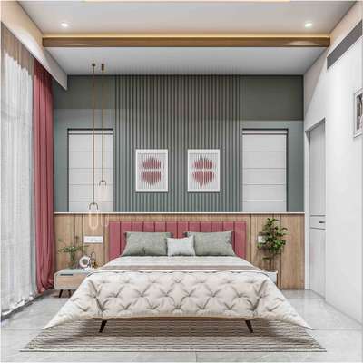 Designed for rest, styled for life. 
 #BedroomDecor #KeralaStyleHouse