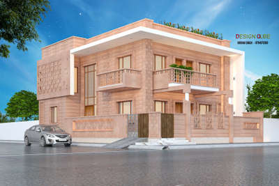 #jodhpursandstone  #3delevation🏠  #ElevationHome  #ElevationDesign  #exteriordesigns  #heritage