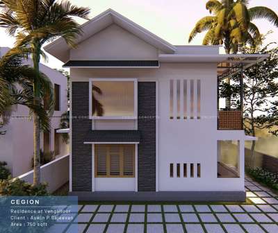 750 sqft ൽ design ചെയ്ത മനോഹരമായ വീട്.