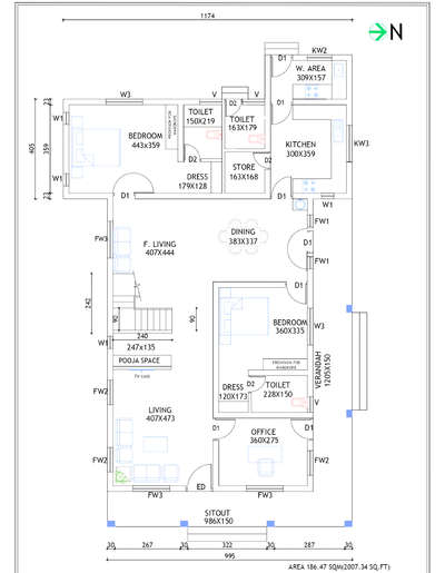 #FloorPlans  #2DPlans #keralaplan #2BHKPlans #EastFacingPlan  #Eastfacing  #2000sqftHouse