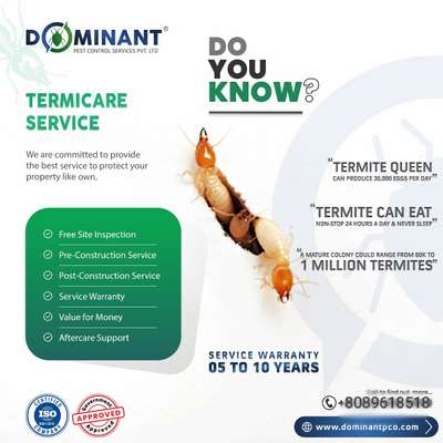 Termite Treatment with warranty
all Kerala service
call us @8089618518