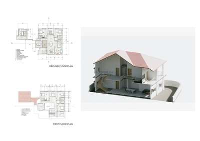 Home for a family of 6 members
2 storey
 #HouseDesigns #FloorPlans #3DPlans #revit #architecturedesigns