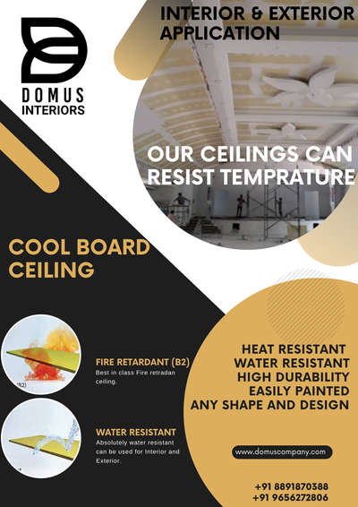 Ceiling, heat proof  #AcousticCeiling #GypsumCeiling #coolboard #kerala  #InteriorDesigner